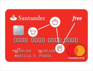 Cartão de crédito Santander Free tem comercialização 